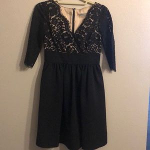 Size 2P Eliza J Black short formal dress